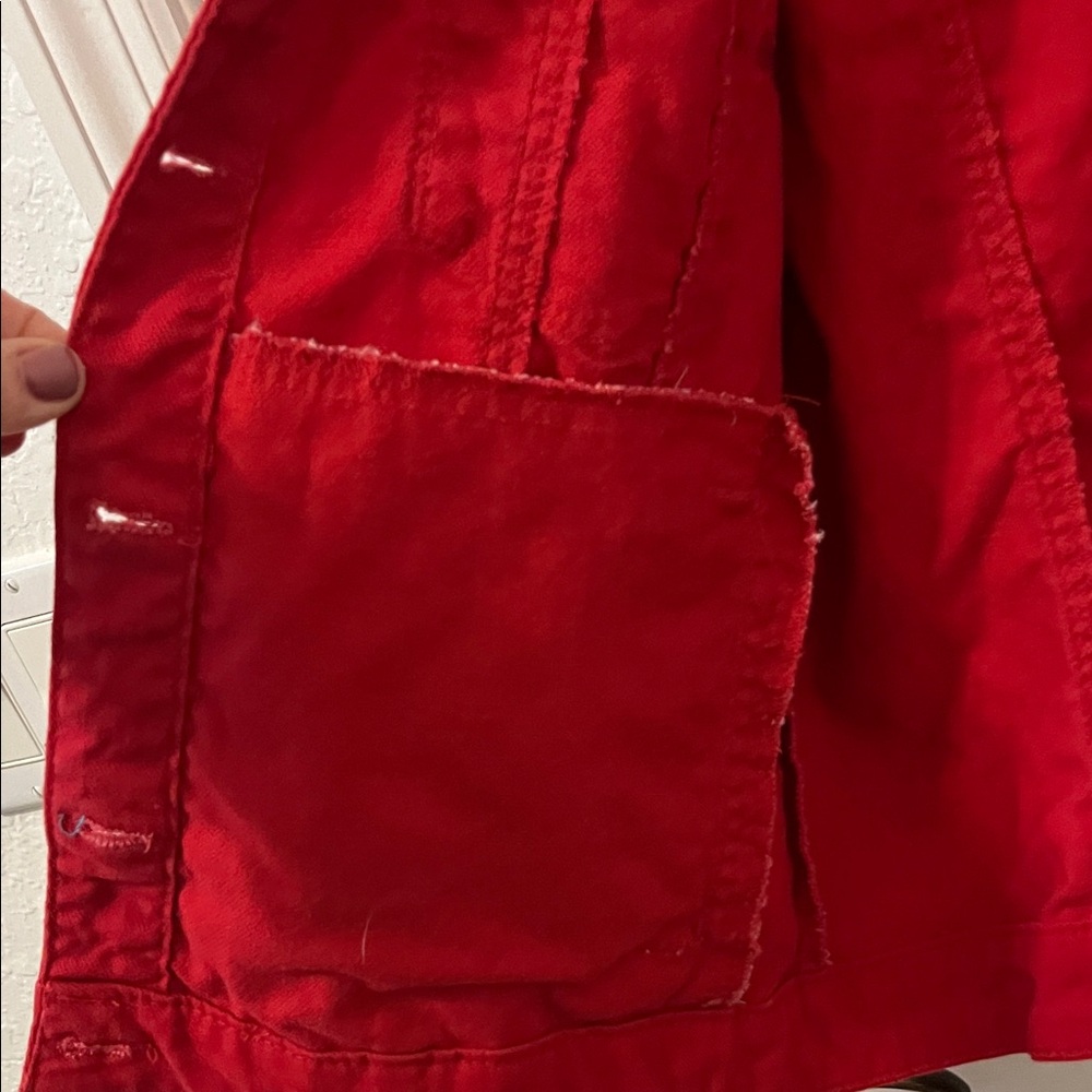 Red Denim Jacket - Picture 7 of 7